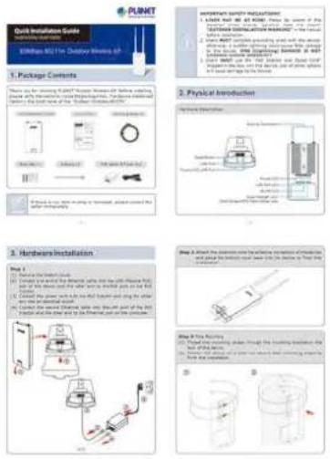 Planet WAP-500N - Package Contents - 2