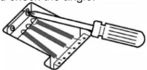 Aria PE-LUX - Adjustment of Vibrato spring (for electric guitar) - 1