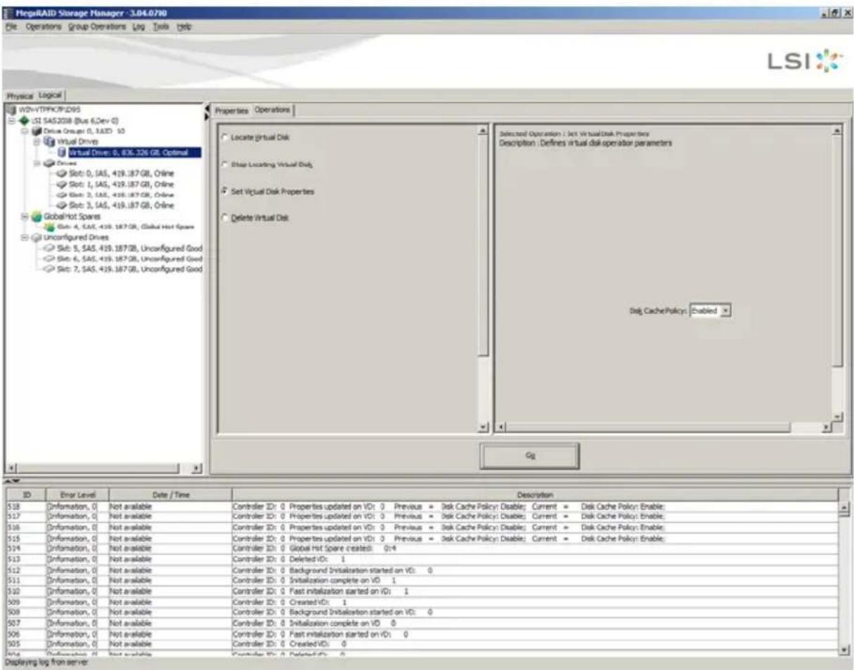 Supermicro AOC-USAS2-L8E - 9-4 Changing Virtual Disk Properties - 1