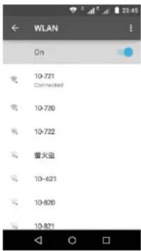 WLAN On 10-721 Connected 10-720 10-722 萤火虫 10-621 10-820 10-821