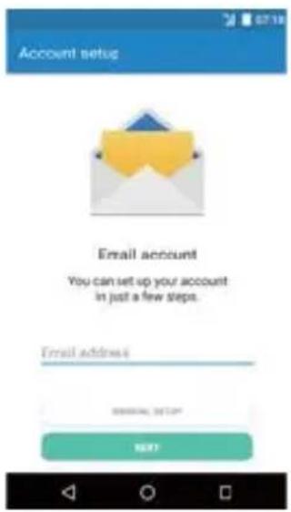 Account setup Email account You can set up your account in just a few steps. Email address OK OK