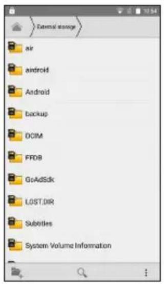 External storage air android Android backup DCIM FFDB GoAdsdk LOST.DIR Subtitles System Volume Information