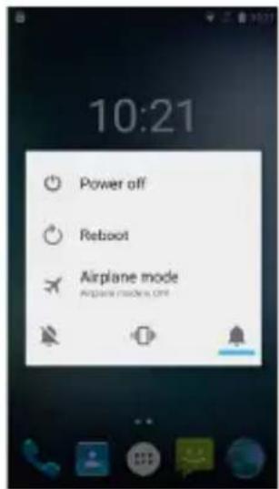 10:21 Power off Reboot Airplane mode Airplane mode, One