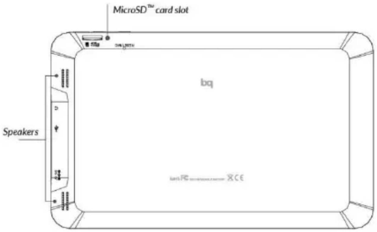 MicroSD™ card slot Speakers bq XCE