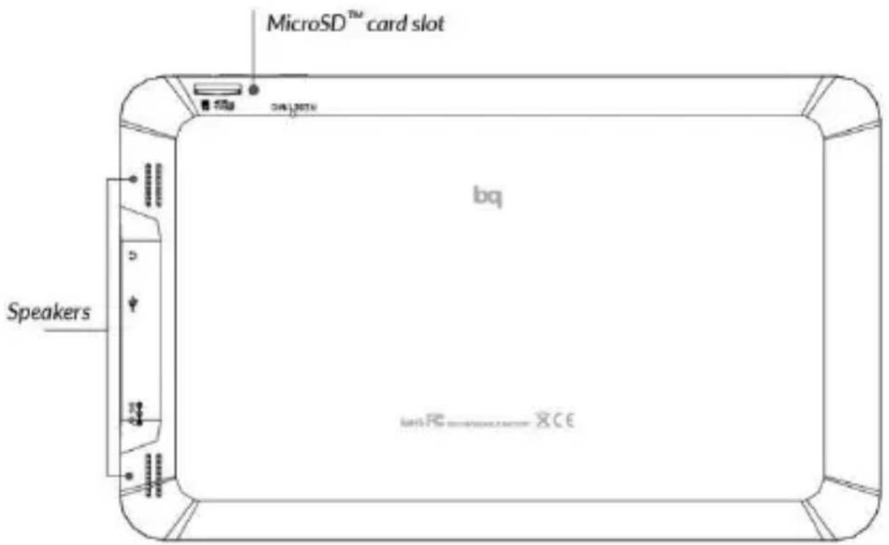 MicroSD™ card slot Speakers bq lunt.PC —— XCE