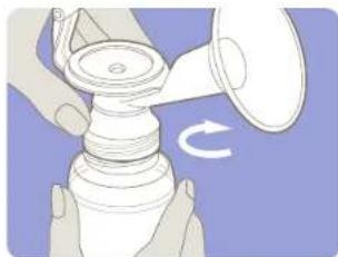 Lansinoh Comfort Express - How to Assemble Your Lansinoh Manual Breast Pump - 2