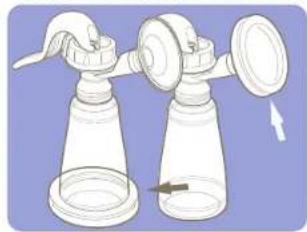 Lansinoh Comfort Express - How to Assemble Your Lansinoh Manual Breast Pump - 5
