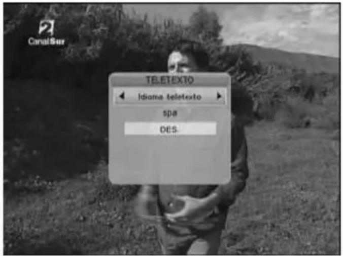 TELETEXTO Idioma teletexto spa DES