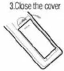 3.Close the cover