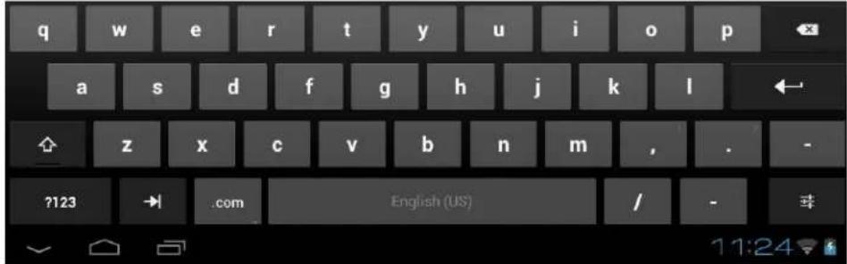 q w e r t y u i o p a s d f g h j k l z x c v b n m , . ?123 → .com English (US) / - 串 11:24