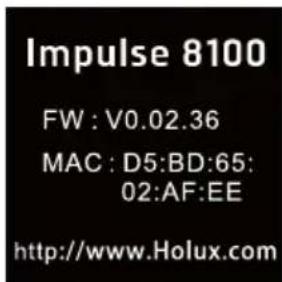 HOLUX Impulse 8100 - About - 2
