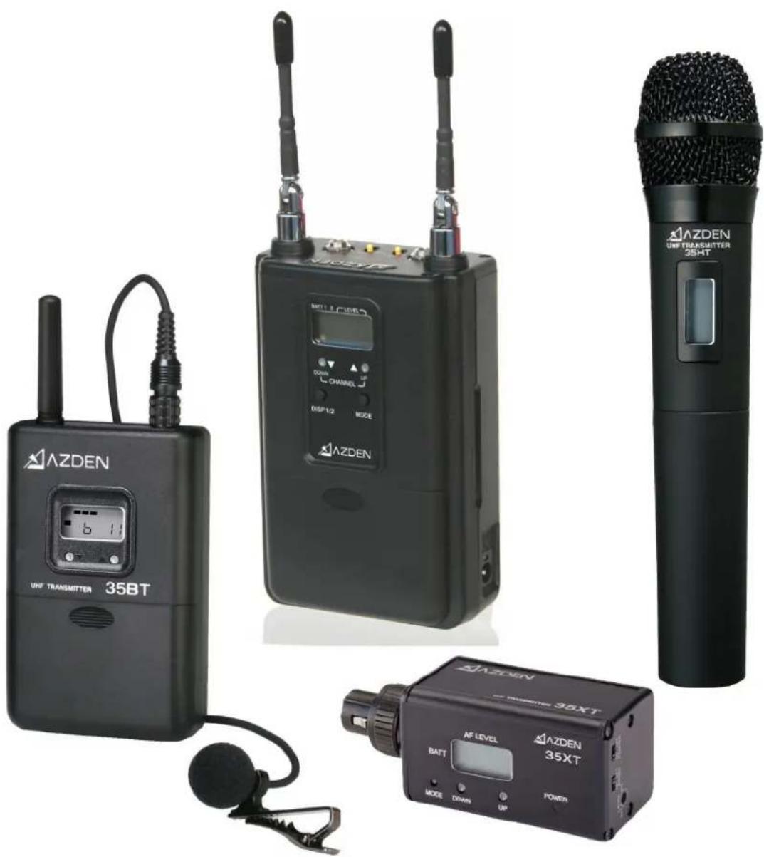 Azden 330LX - DUAL-CHANNEL CAMERA-MOUNT UHF WIRELESS MICROPHONE SYSTEM - 1