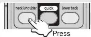 neck/shoulder quick lower back Press