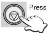 PANASONIC EP1285TL - Stopping a pre-program Immediately stopping the massage - 2