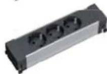 Bachmann 917.169 - Aluminium power strips, 3-way - 8