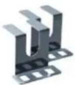 Bachmann 917.169 - Plastic bracket set for Factory, Step and Universal power strips Plastic - 1