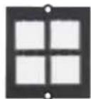 Bachmann 917.169 - Custom module with 4-key keypads for KNX application Black - 1