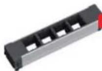 Bachmann 917.169 - 4-way power strips for Slide / Conference / Top Frame - 7
