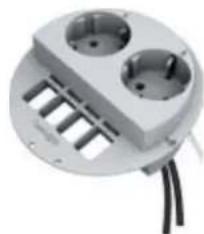 Bachmann 917.169 - 8P/4S connection plate for mains connection by client - 1