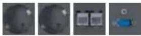 Bachmann 917.169 - LIFT: 2 x CAT6, 1 x VGA + miniature jack + power socket outlets - 2