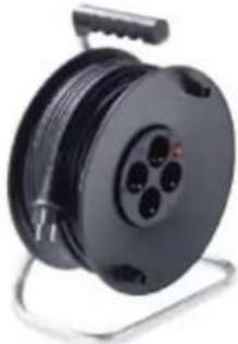 Bachmann 917.169 - Cable reel, 4-way, 16A/250V\~, IP20 - 3