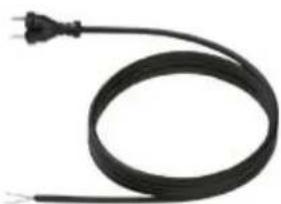 Bachmann 917.169 - Euro supply cable with intermediate switch, PVC, 70°C - 37