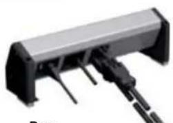 Bachmann 917.169 - DESK 1 x switch, 3 x earthing contact, max. 16 A / 230 V \~ / 3680 W Length: approx. 268 mm - 2