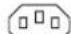 Bachmann 917.169 - Side-entry non-heating appliance socket Type 35 W - 1