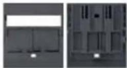 Bachmann 917.169 - 19" custom module panel 1 U Black anodised aluminium - 14