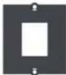 Bachmann 917.169 - 19" custom module panel 1 U Black anodised aluminium - 8