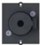 Bachmann 917.169 - Custom module 1 x 6.3 mm stereo jack Black - 2