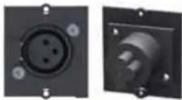 Bachmann 917.169 - Custom module 1 x XLR microphone 3-pole Black - 1