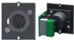Bachmann 917.169 - Custom module 1 x XLR plug 3-pole Black - 1