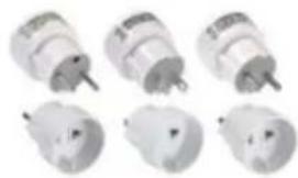 Bachmann 917.169 - Travel plugs 13 A / 250 V\~ UK / Euro and contour - 2