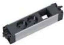 Bachmann 917.169 - STEP ALU, GST18, max. 16 A / 230 V \~ / 3680 W Length: approx. 220 mm - 2