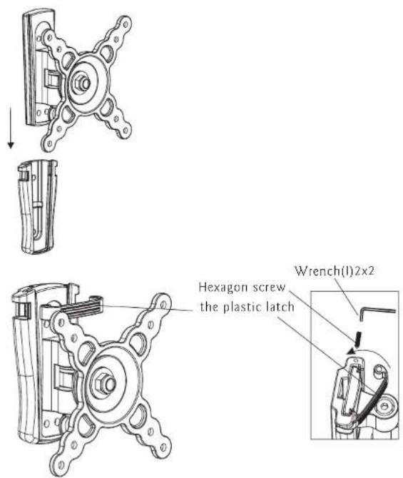 Hexagon screw the plastic latch Wrench(l)2x2