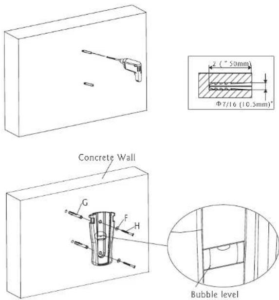 Pyle PWLB243 - Part IIb-Concrete Wall-Mounting - 1