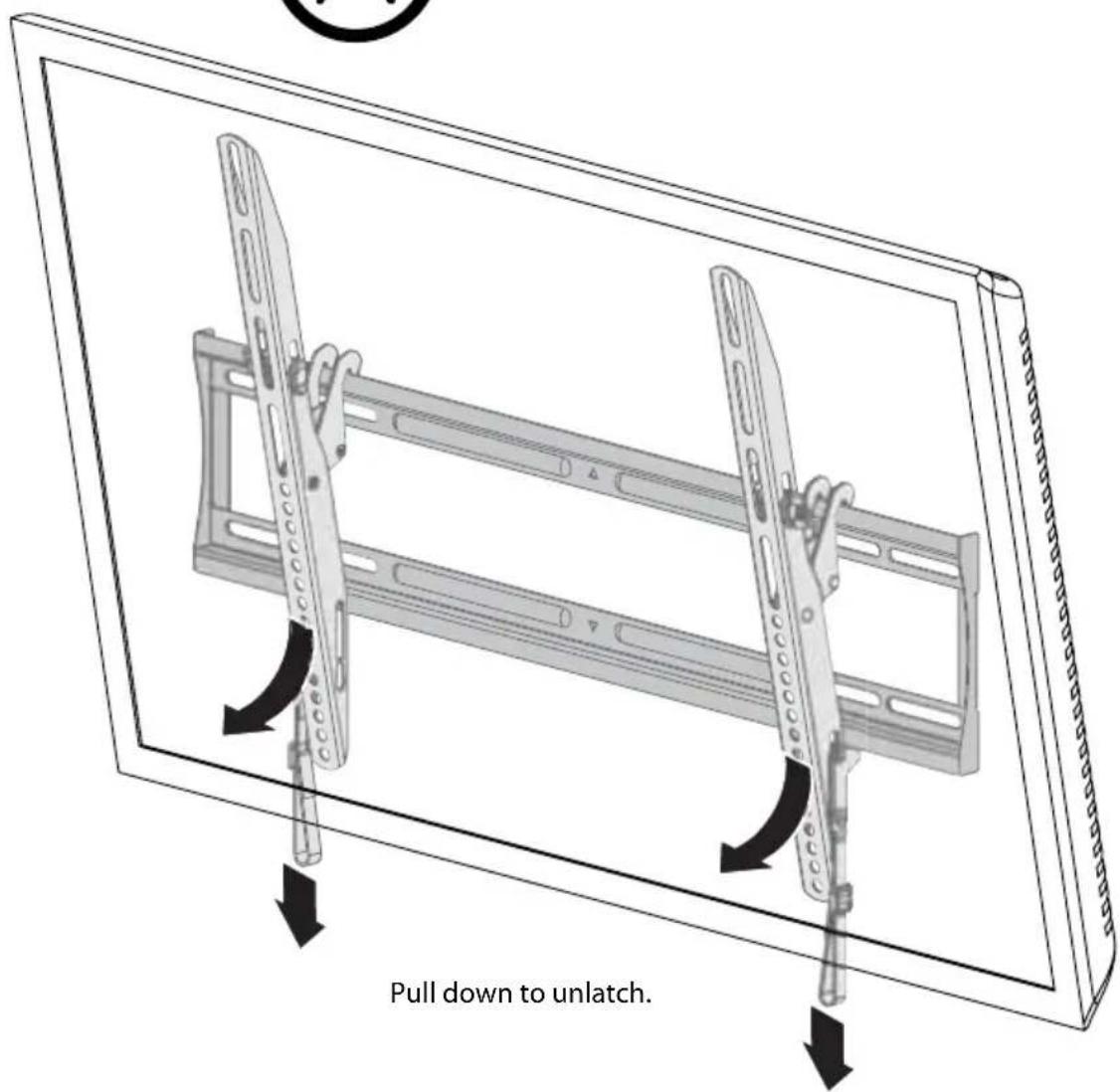 Dynex DX-TVMLPTB03 - Removing the TV from the wall plate - 2