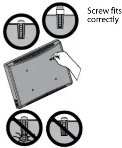Dynex DX-RTVM112 - STEP 3 - Select screws and spacers - 1