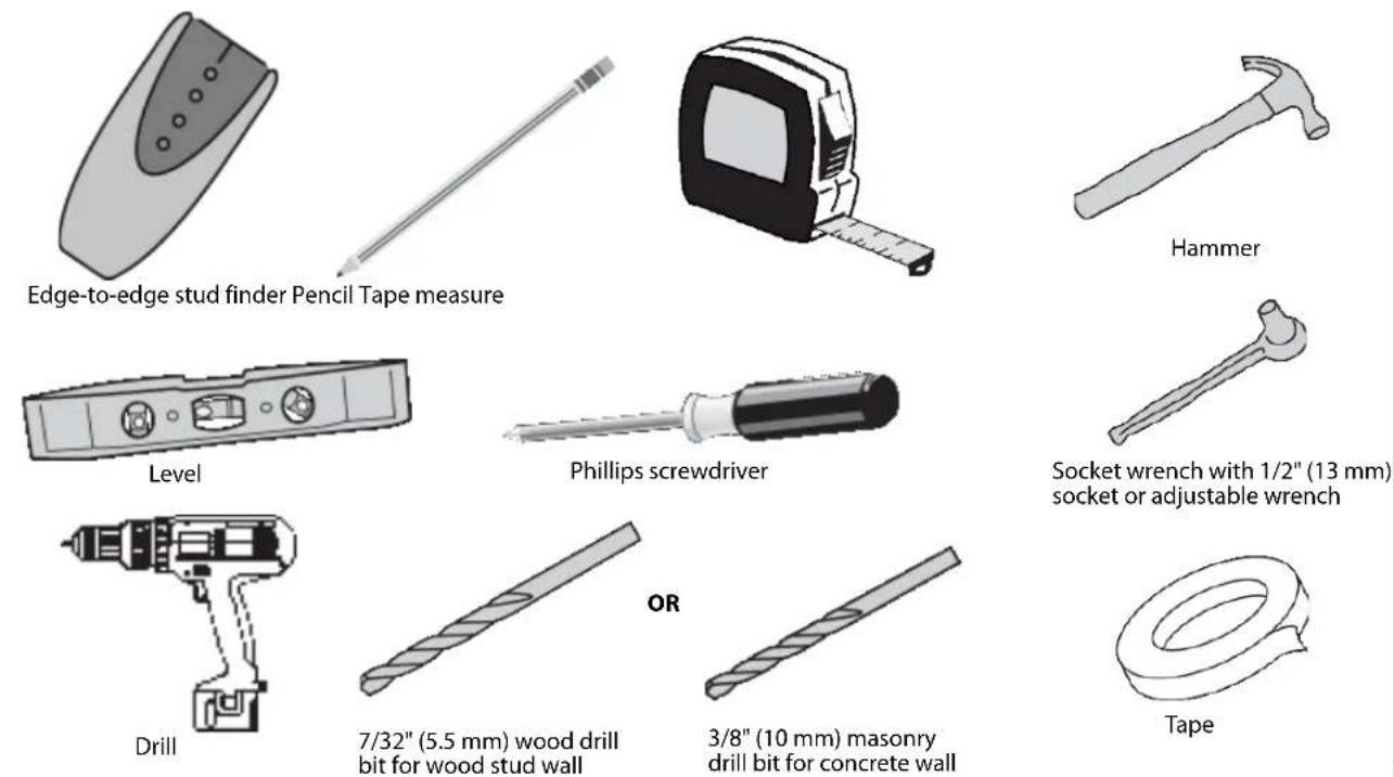Dynex DX-DRTVL103 - Tools needed - 1