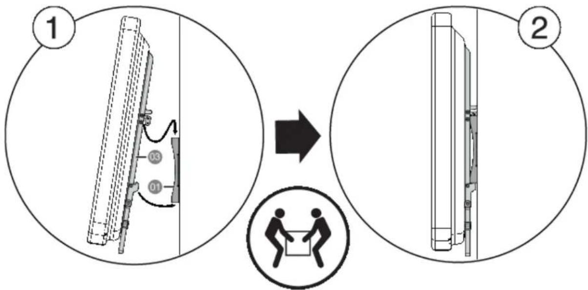 Dynex DX-DRTVL103 - Step 7: Mounting the TV on the wall plate - 1