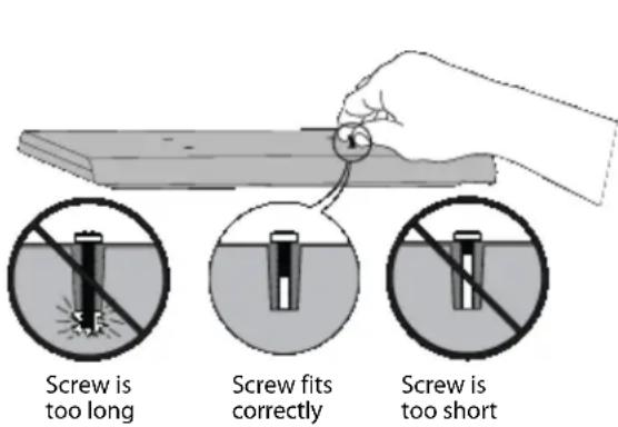 Dynex DX-DRTVL103 - Step 5: Selecting the screws and spacers - 1