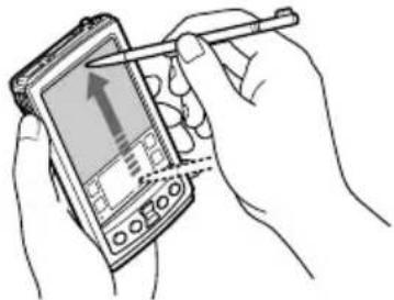SONY Clié PEG-S320 - Changing the full-screen pen stroke activities - 1