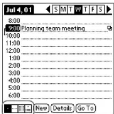 Jul 4, 01 SMTWTS 8:00 9:00 Planning team meeting 10:00 11:00 12:00 1:00 2:00 3:00 4:00 5:00 6:00 New Details Go To