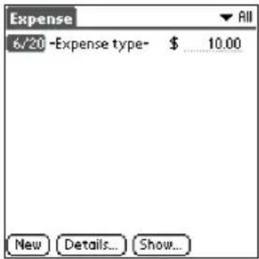 Expense 6/20 -Expense type- $ 10.00 New Details... Show...