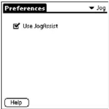 Preferences ✓ Use JogAssist Help