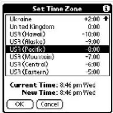 Set Time Zone Ukraine +2:00 ↑ United Kingdom 0:00 USA (Hawaii) -10:00 USA (Alaska) -9:00 USA (Pacific) -8:00 USA (Mountain) -7:00 USA (Central) -6:00 USA (Eastern) -5:00 Current Time: 8:46 pm Wed New Time: 8:46 pm Wed OK Cancel