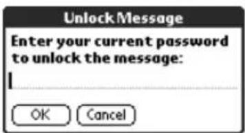 Unlock Message Enter your current password to unlock the message: OK Cancel