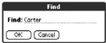 Find Find: Carter OK Cancel