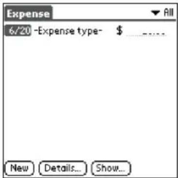 Expense 6/20 -Expense type- $ ________ New Details... Show...
